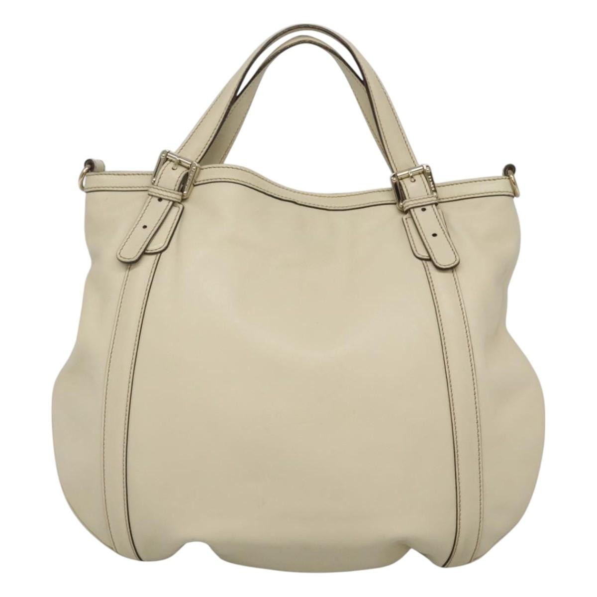 Gucci Britt Convertible Satchel Leather, BEIGE, LEATHER, Handbag