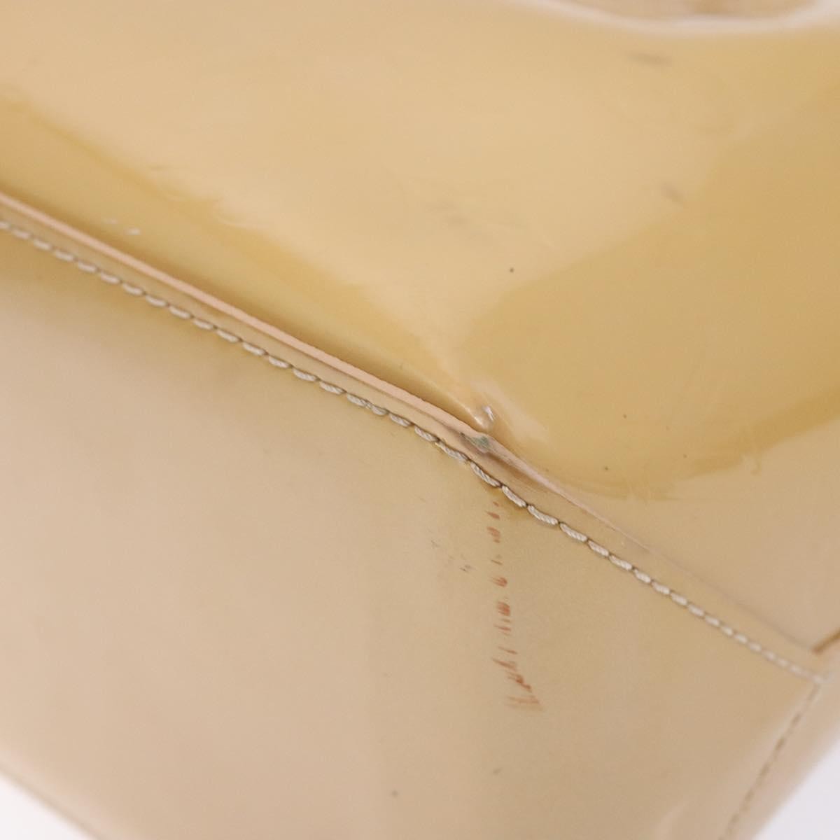 Louis Vuitton Wilshire Handbag Monogram Vernis, BEIGE, PATENT_LEATHER, Handbag