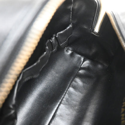 Chanel Vintage Diamond CC Camera Bag Quilted Caviar, BLACK, LEATHER, Clutche & pouche