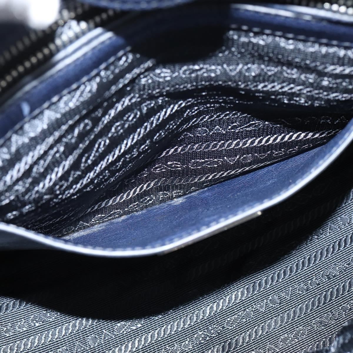 Prada Cuir Convertible Shopping Tote Leather, NAVY, LEATHER, Handbag