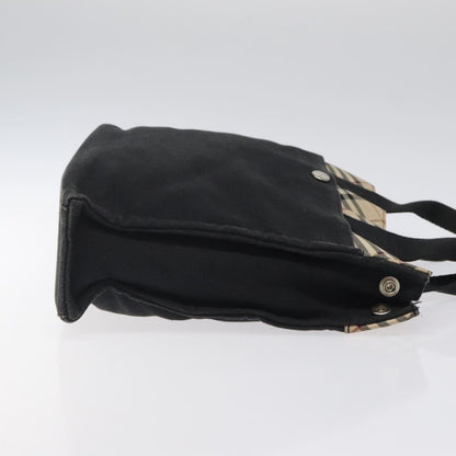 Burberry Nova Check Tote canvas check pattern, BLACK, CANVAS, Tote bag