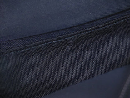 Christian Dior Saddle Zip Pouch Diorissimo Canvas, NAVY, CANVAS, Clutche & pouche