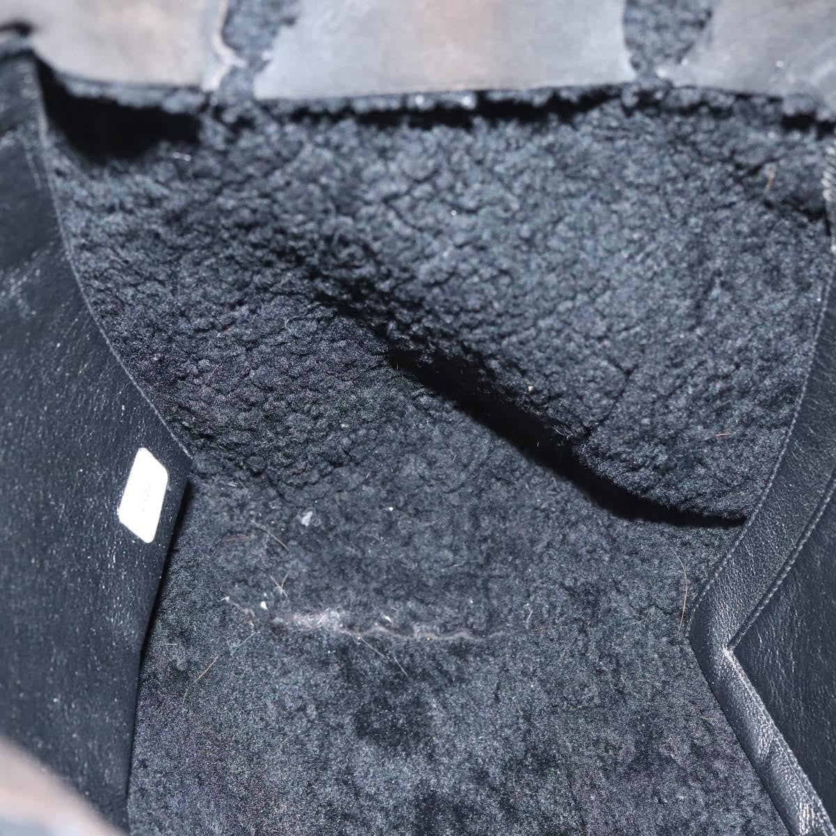 Chanel Chain Handle Bag Leather, BROWN, LEATHER, Tote bag