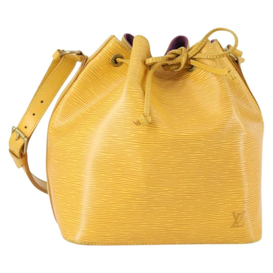 Louis Vuitton Petit Noe Handbag Epi Leather, YELLOW, LEATHER, Shoulder bag