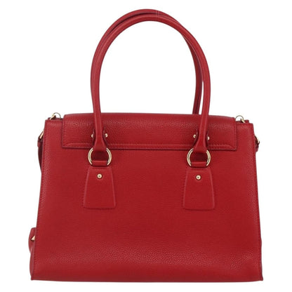 Salvatore Ferragamo Lotty Satchel Leather, RED, LEATHER, Handbag