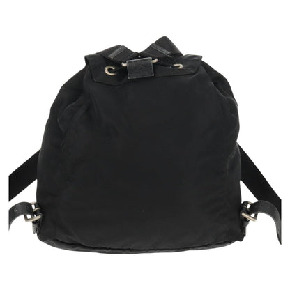 Prada Front Pocket Backpack Tessuto, BLACK, NYLON, Backpack