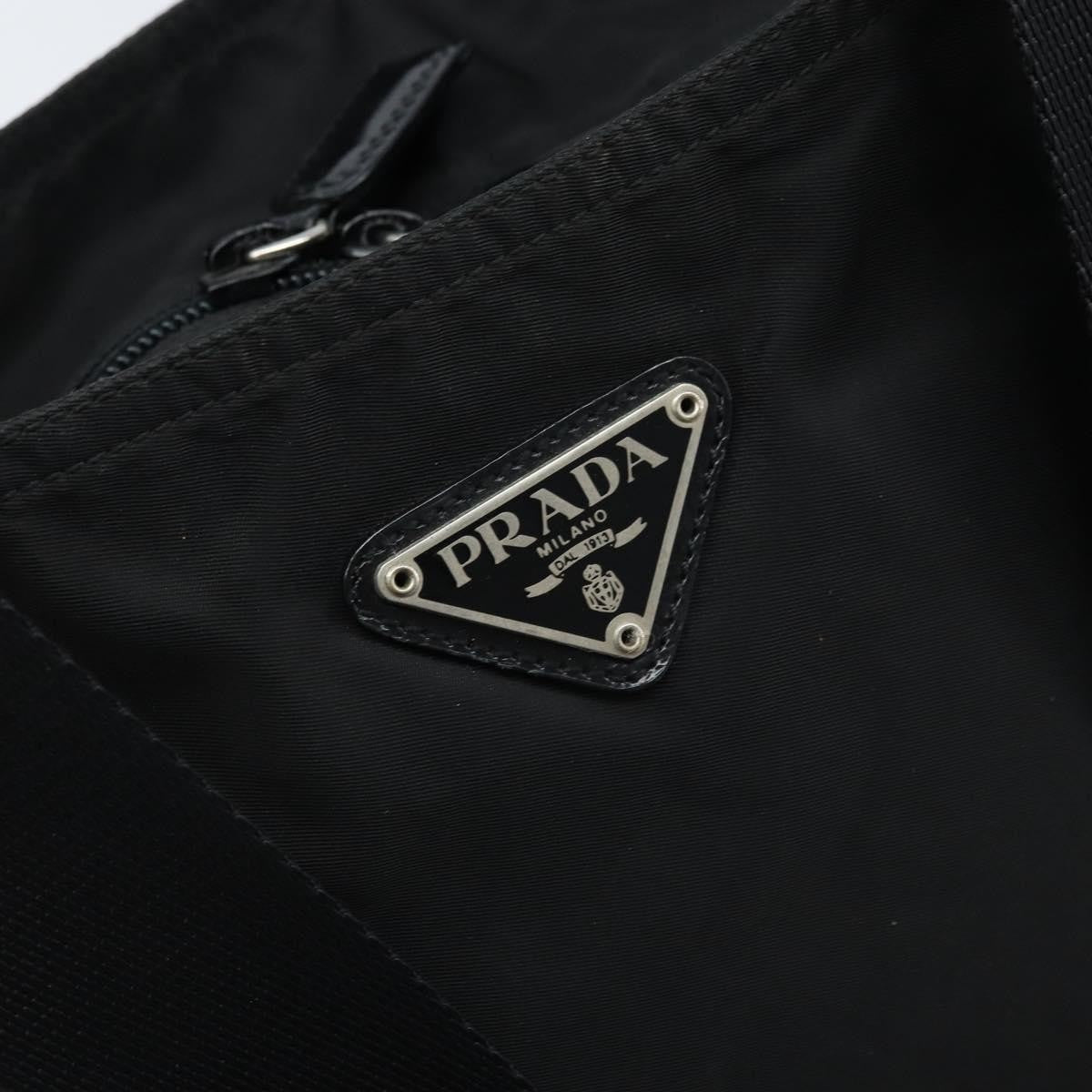 Prada Vintage Zip Tote Tessuto, BLACK, NYLON, Tote bag