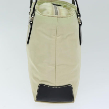 Prada Vintage Zip Handbag Tessuto, BEIGE, NYLON, Handbag