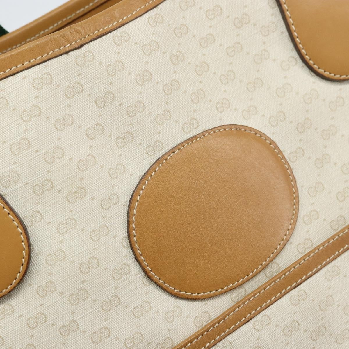 Gucci Vintage tote Canvas, WHITE, PVC, Tote bag