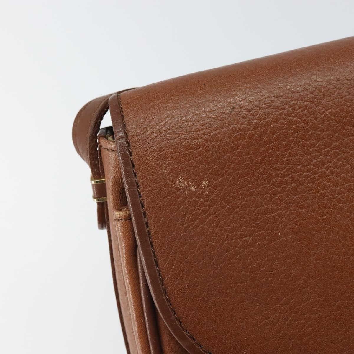 Burberry Vintage Flap Crossbody Bag Leather, BROWN, LEATHER, Shoulder bag