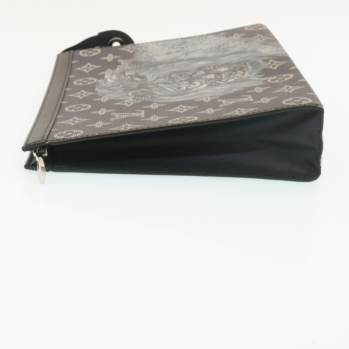 Louis Vuitton Pochette Voyage Limited Edition Chapman Savane Monogram Canvas, NAVY, CANVAS, Clutche & pouche