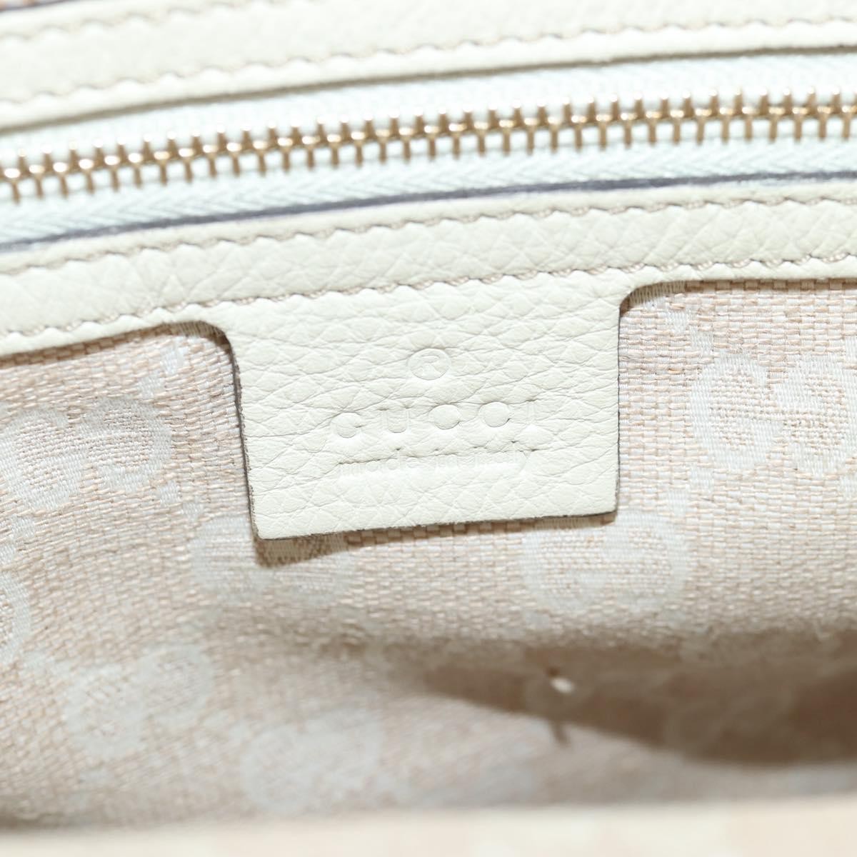 Gucci Diana Bamboo Top Handle Tote Leather, WHITE, LEATHER, Handbag