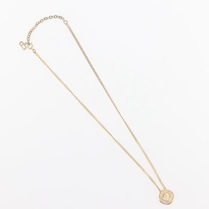 Christian Dior CD Pendant Necklace Metal, GOLD, METAL, Necklace