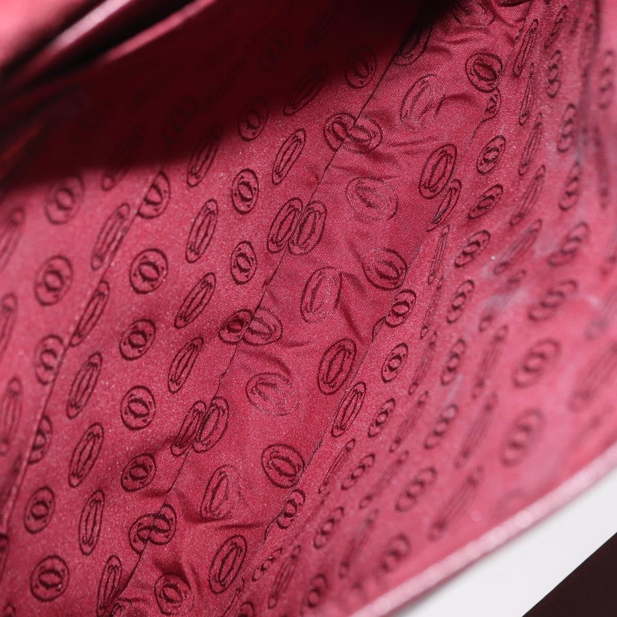 cartier Must de Cartier Shoulder Bag Leather, BURGUNDY, LEATHER, Shoulder bag