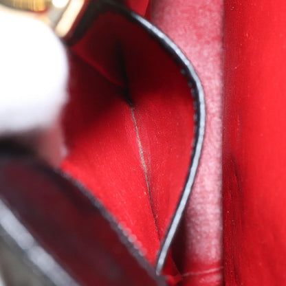 Celine Shoulder Bag Leather, BLACK, LEATHER, Shoulder bag