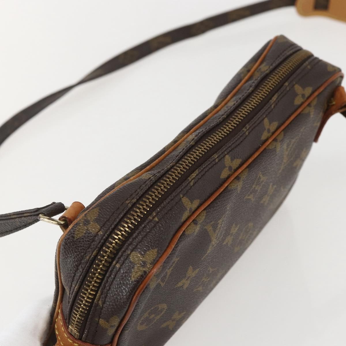 Louis Vuitton Pochette Marly Bandouliere Bag Monogram Canvas, BROWN, CANVAS, Clutche & pouche