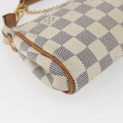 Louis Vuitton Eva Handbag Damier, WHITE, CANVAS, Handbag