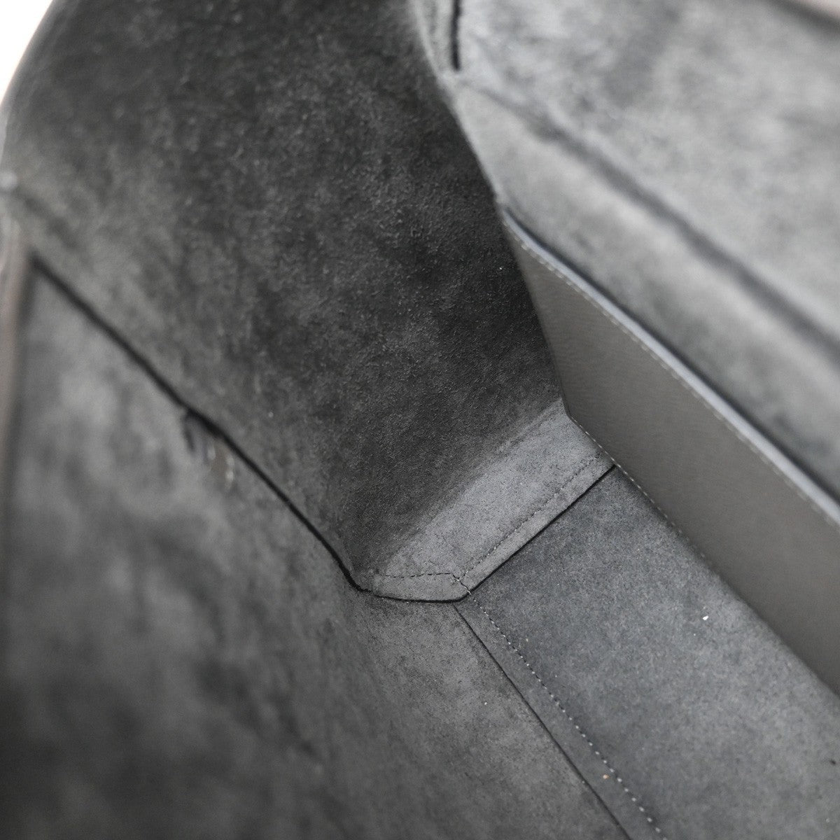 Celine Belt Bag Textured Leather, GRAY, LEATHER, Shoulder bag