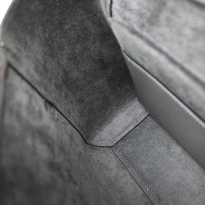 Celine Belt Bag Textured Leather, GRAY, LEATHER, Shoulder bag