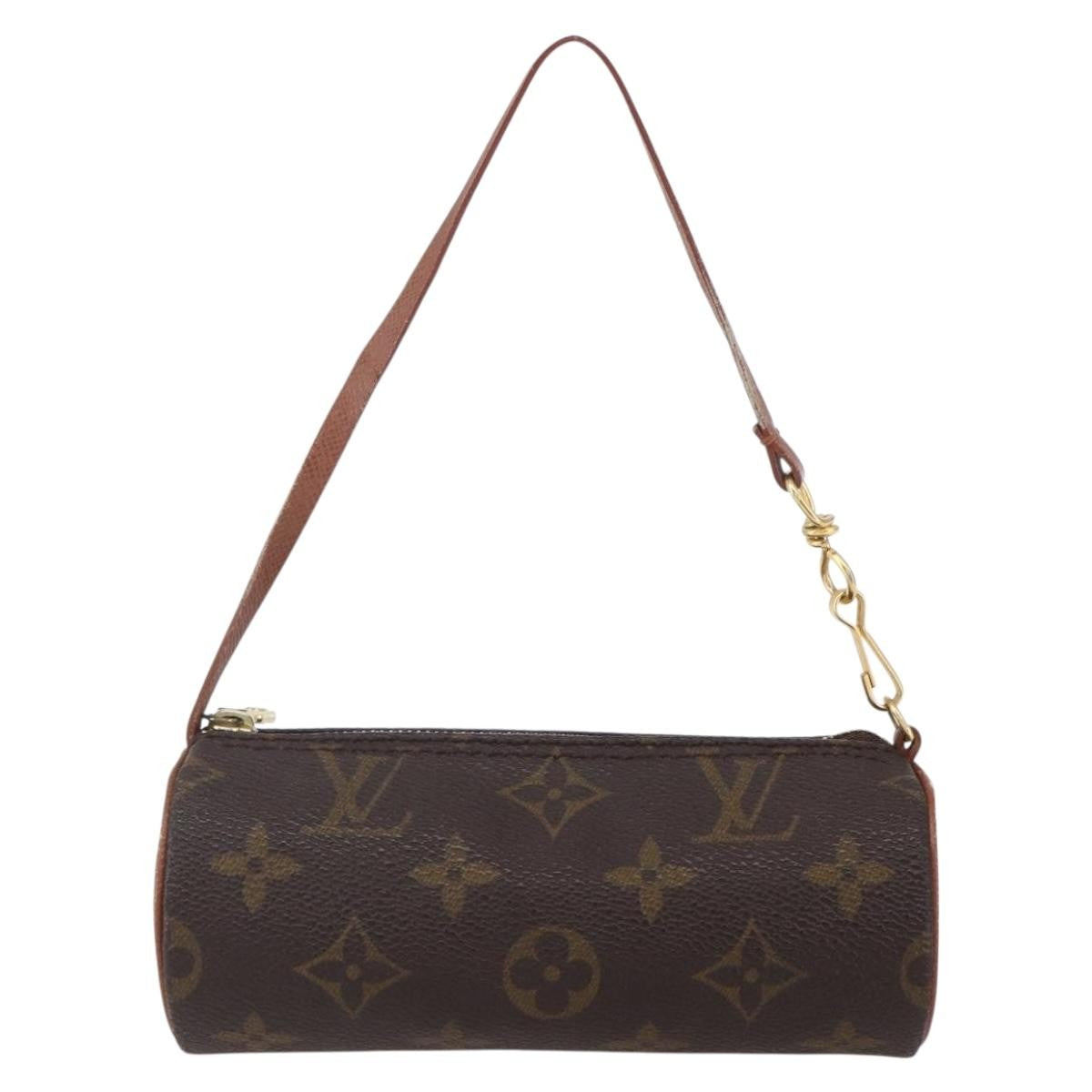 Louis Vuitton Papillon Pochette Monogram Canvas, BROWN, CANVAS, Clutche & pouche