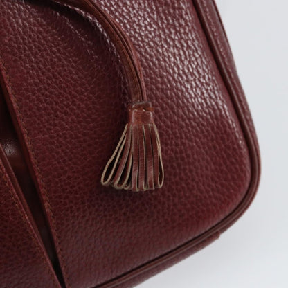 cartier Tasseled Must de Cartier Crossbody Bag Leather, BURGUNDY, LEATHER, Shoulder bag