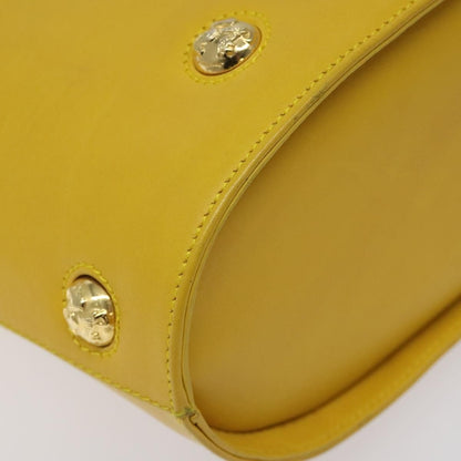 Salvatore Ferragamo Shoulder Bag Leather, YELLOW, LEATHER, Shoulder bag