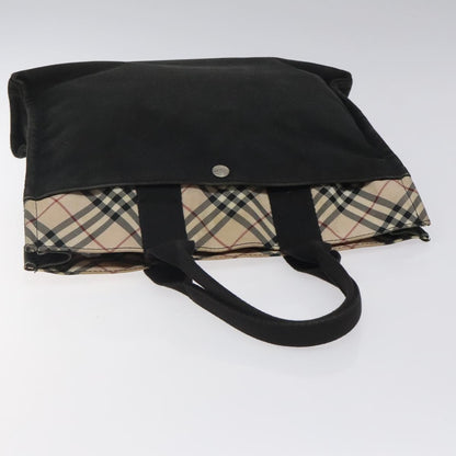 Burberry Nova Check Tote canvas check pattern, BLACK, CANVAS, Tote bag