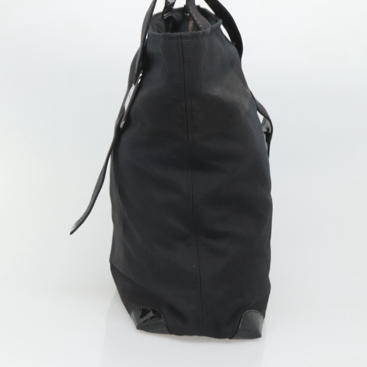 Salvatore Ferragamo Vala tote Canvas, BLACK, CANVAS, Tote bag