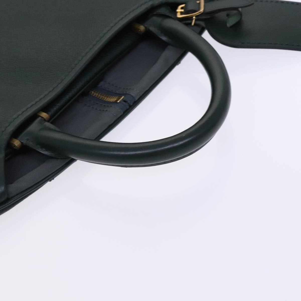 Louis Vuitton Garment Cover Taiga Leather, GREEN, LEATHER, Travel bag