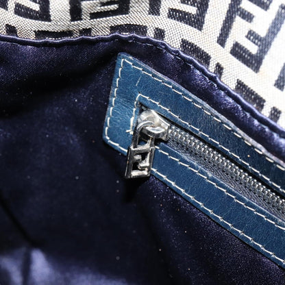 Fendi Vintage Hobo Zucchino Canvas, NAVY, CANVAS, Shoulder bag
