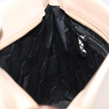 Salvatore Ferragamo Gancini Shoulder Bag Leather, BEIGE, LEATHER, Shoulder bag