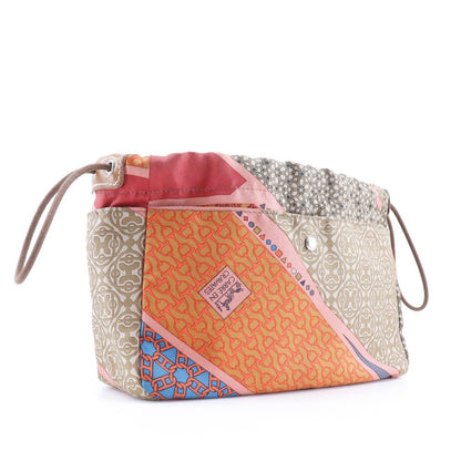 Hermes Fourbi Pouch Silk with Barenia, MULTICOLOUR, SILK, Clutche & pouche