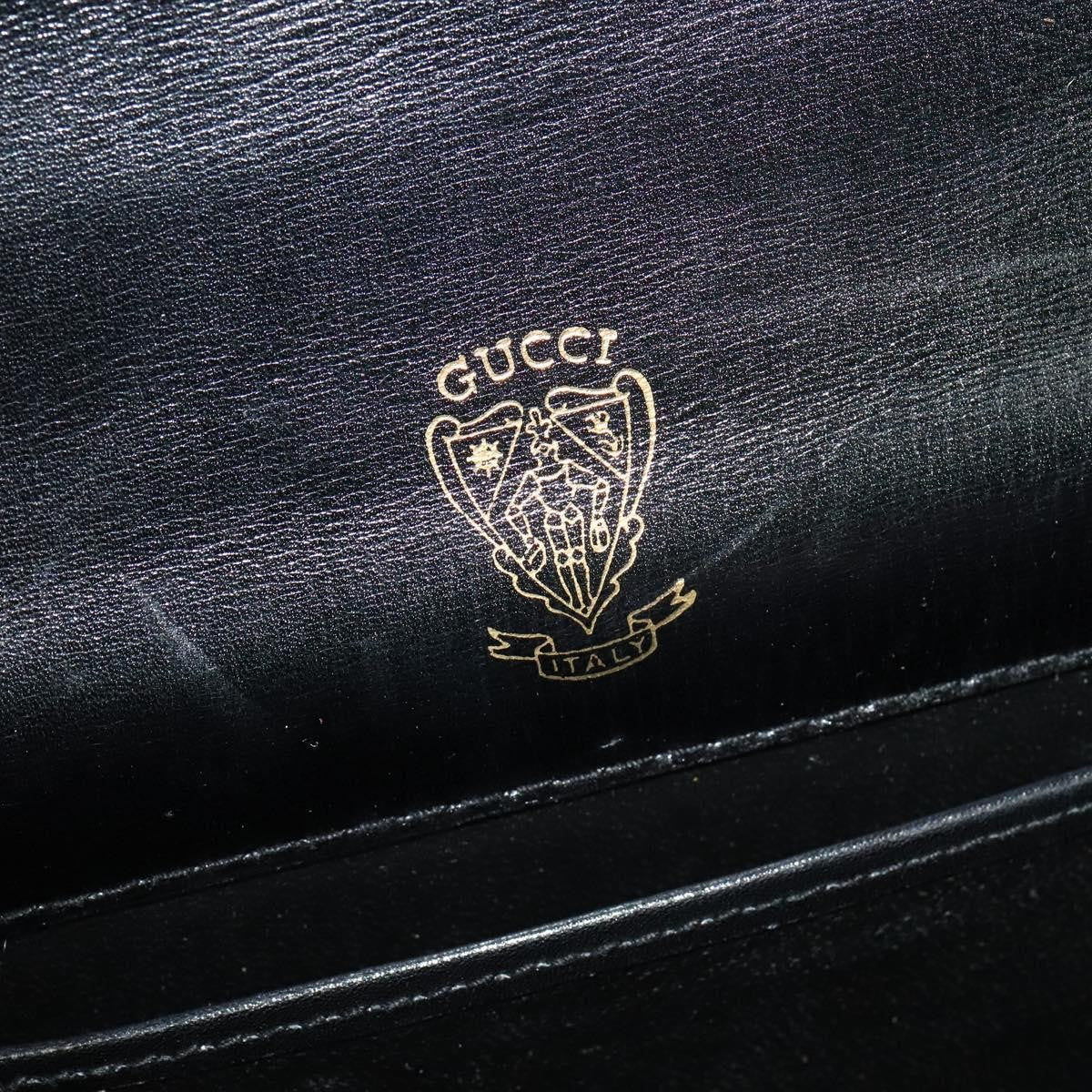 Gucci Vintage Shoulder Bag Leather, BLACK, LEATHER, Shoulder bag
