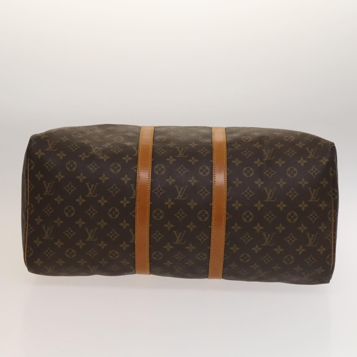 Louis Vuitton Keepall Bag Monogram Canvas, BROWN, CANVAS, Travel bag