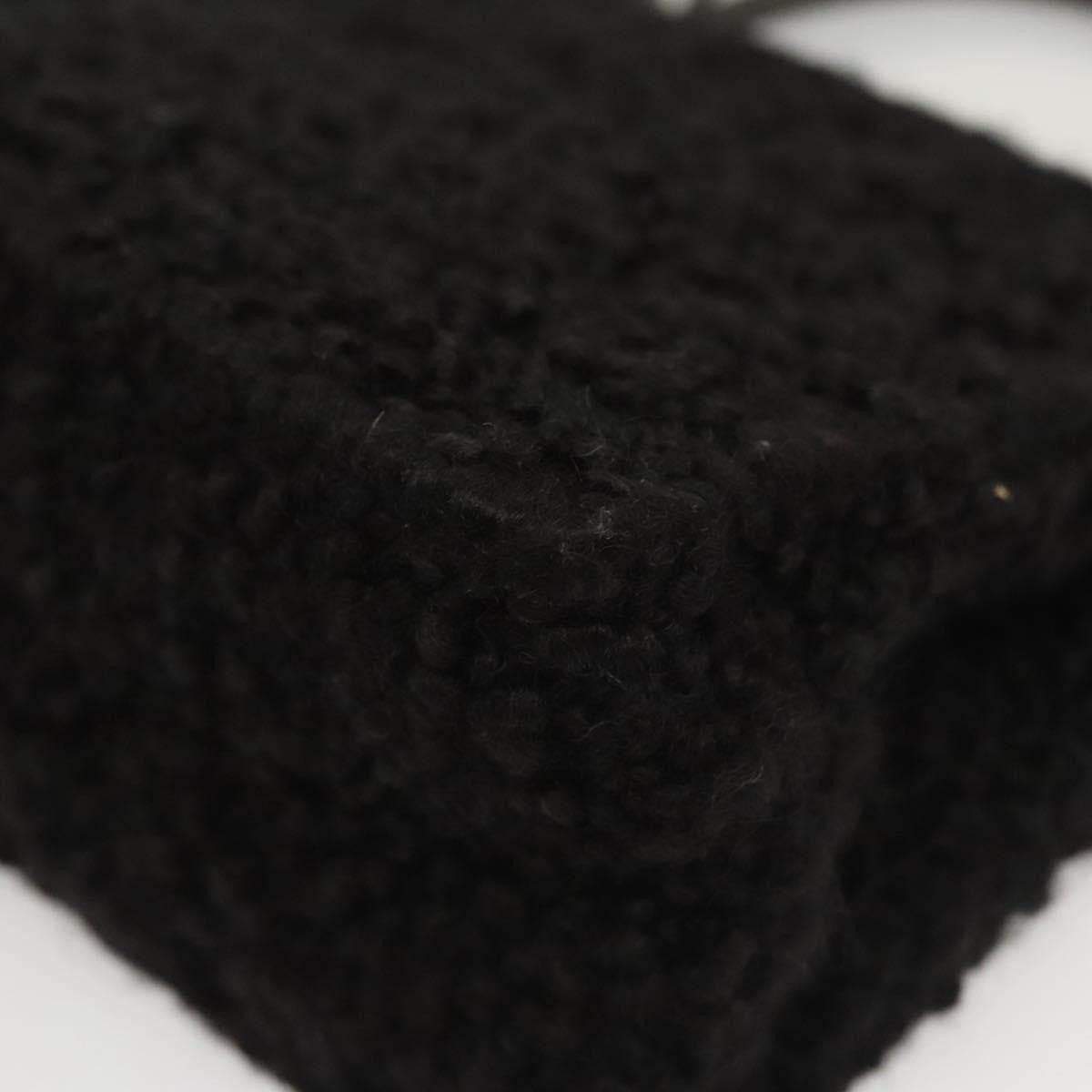 Salvatore Ferragamo Gancini handbag Wool, BLACK, WOOL, Handbag