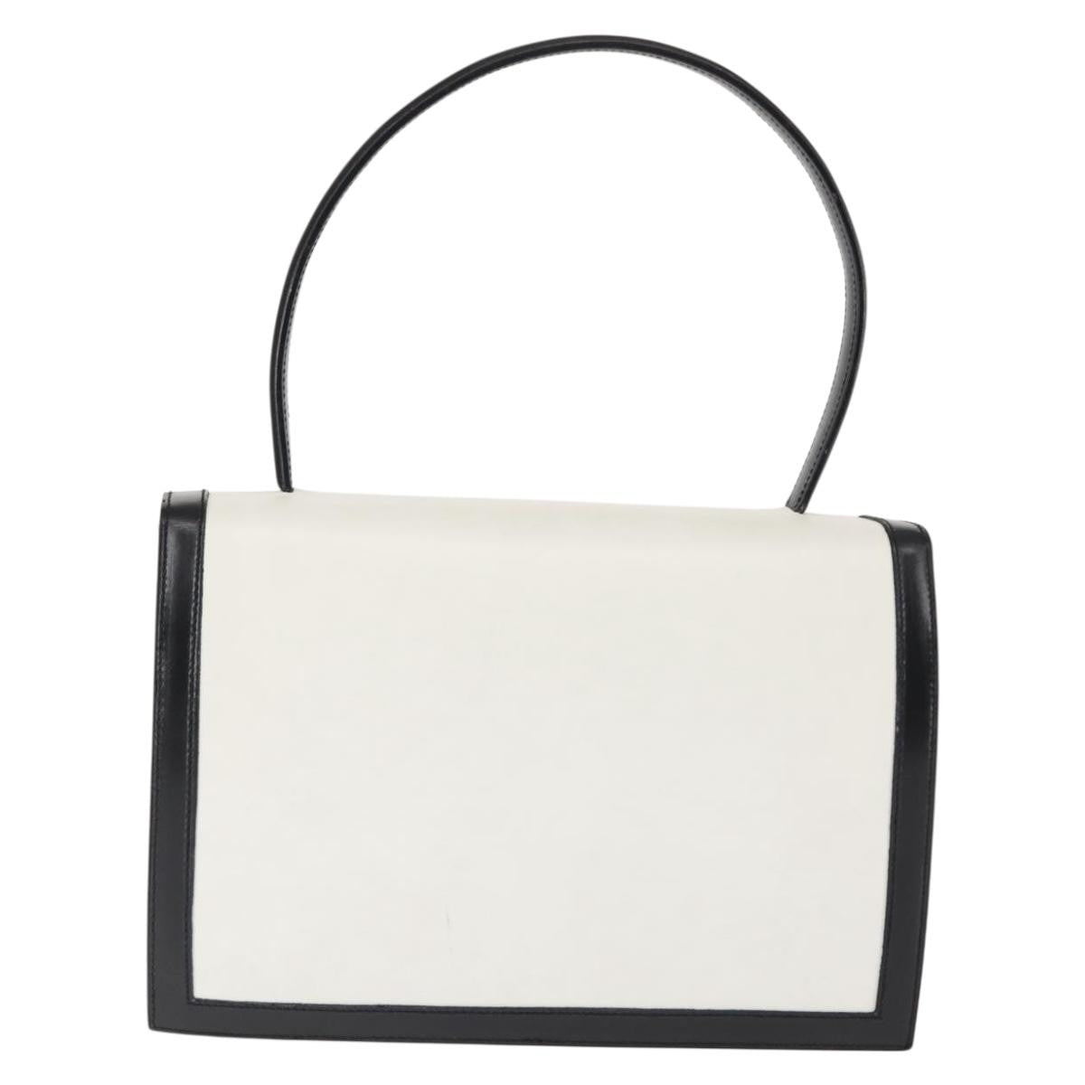 Celine Handbag Leather, WHITE, LEATHER, Handbag