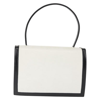 Celine Handbag Leather, WHITE, LEATHER, Handbag