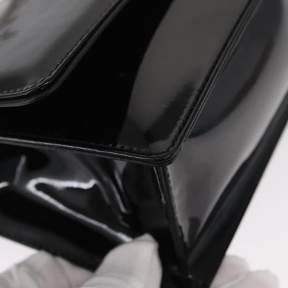 Salvatore Ferragamo Gancini Chain Shoulder bag Patent leather, BLACK, PATENT_LEATHER, Shoulder bag