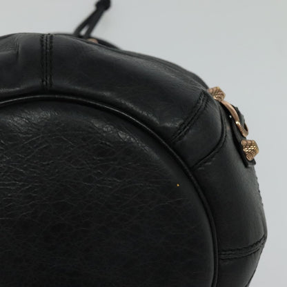 Balenciaga Pom Pon Giant Studs Bag Leather, BLACK, LEATHER, Handbag