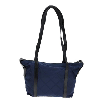 Prada Vintage Shoulder Bag Quilted Tessuto, NAVY, NYLON, Shoulder bag