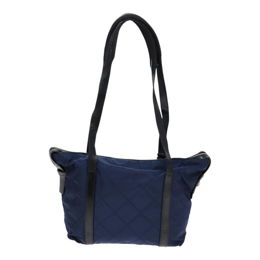 Prada Vintage Shoulder Bag Quilted Tessuto, NAVY, NYLON, Shoulder bag