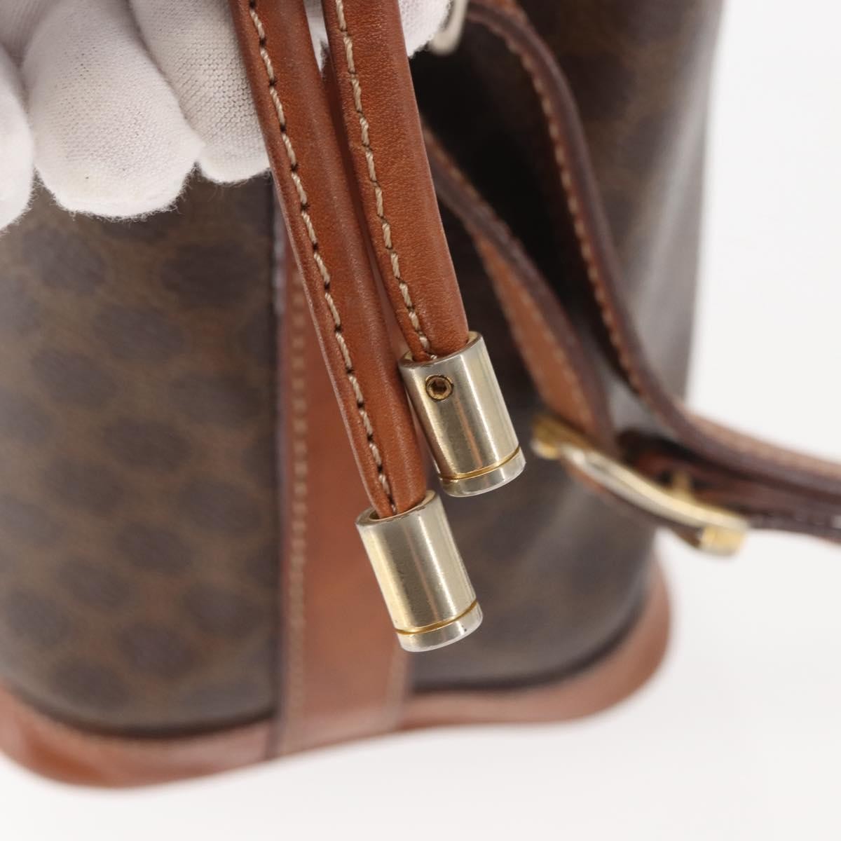 Celine Vintage Shoulder Bag Canvas, BROWN, CANVAS, Shoulder bag