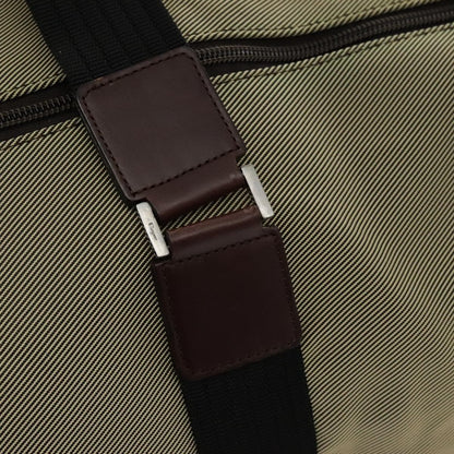 Salvatore Ferragamo Boston Bag Leather, BEIGE, CANVAS, Travel bag