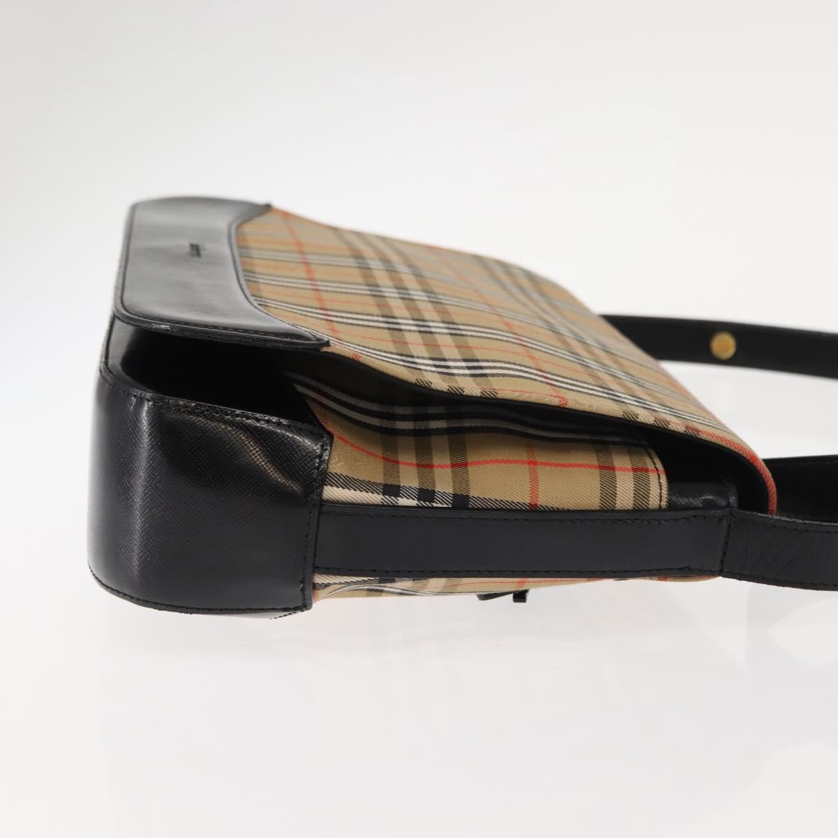 Burberry Nova check Shoulder bag Canvas, BEIGE, CANVAS, Shoulder bag