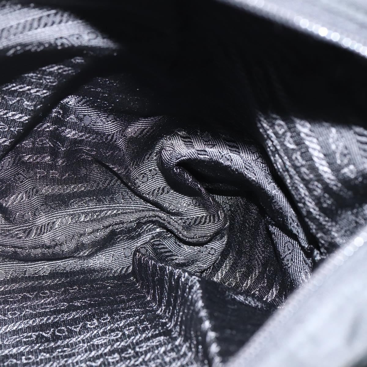 Prada Front Pocket Messenger Bag Tessuto, BLACK, NYLON, Shoulder bag