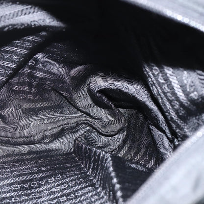 Prada Front Pocket Messenger Bag Tessuto, BLACK, NYLON, Shoulder bag