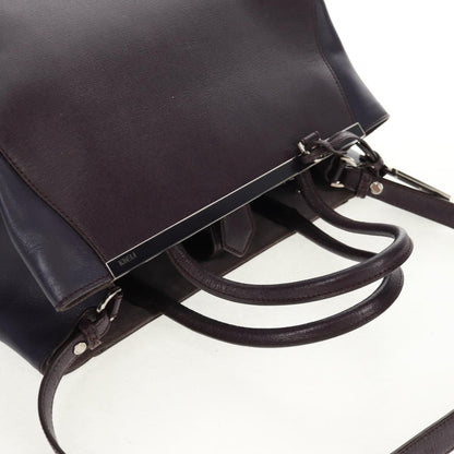 Fendi 2Jours Bag Leather, PURPLE, LEATHER, Handbag