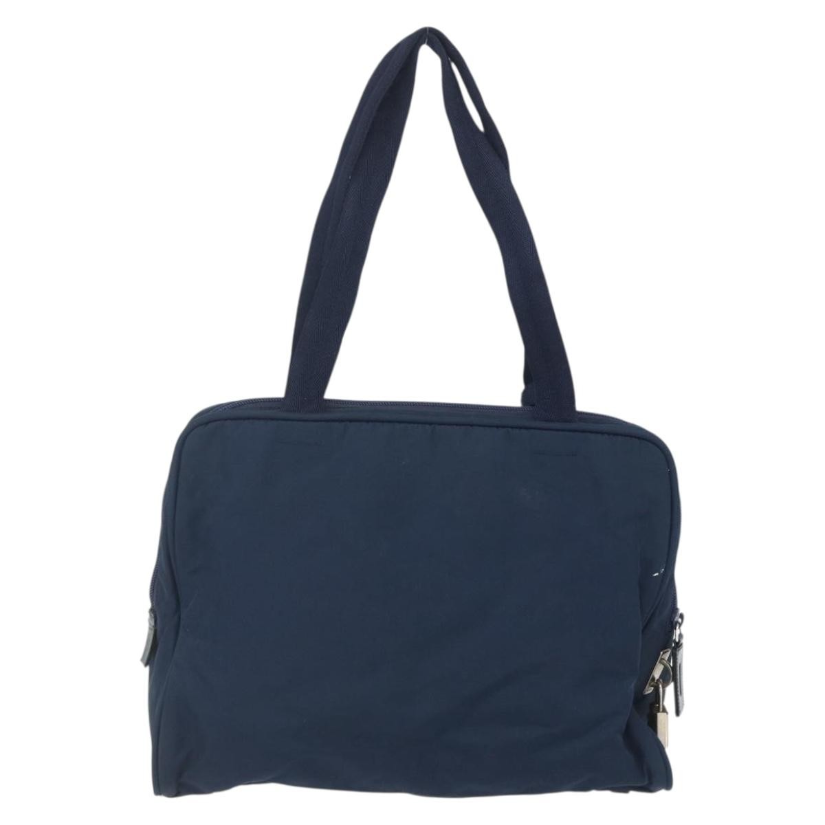 Prada Bowling Shoulder Bag Tessuto, NAVY, NYLON, Shoulder bag