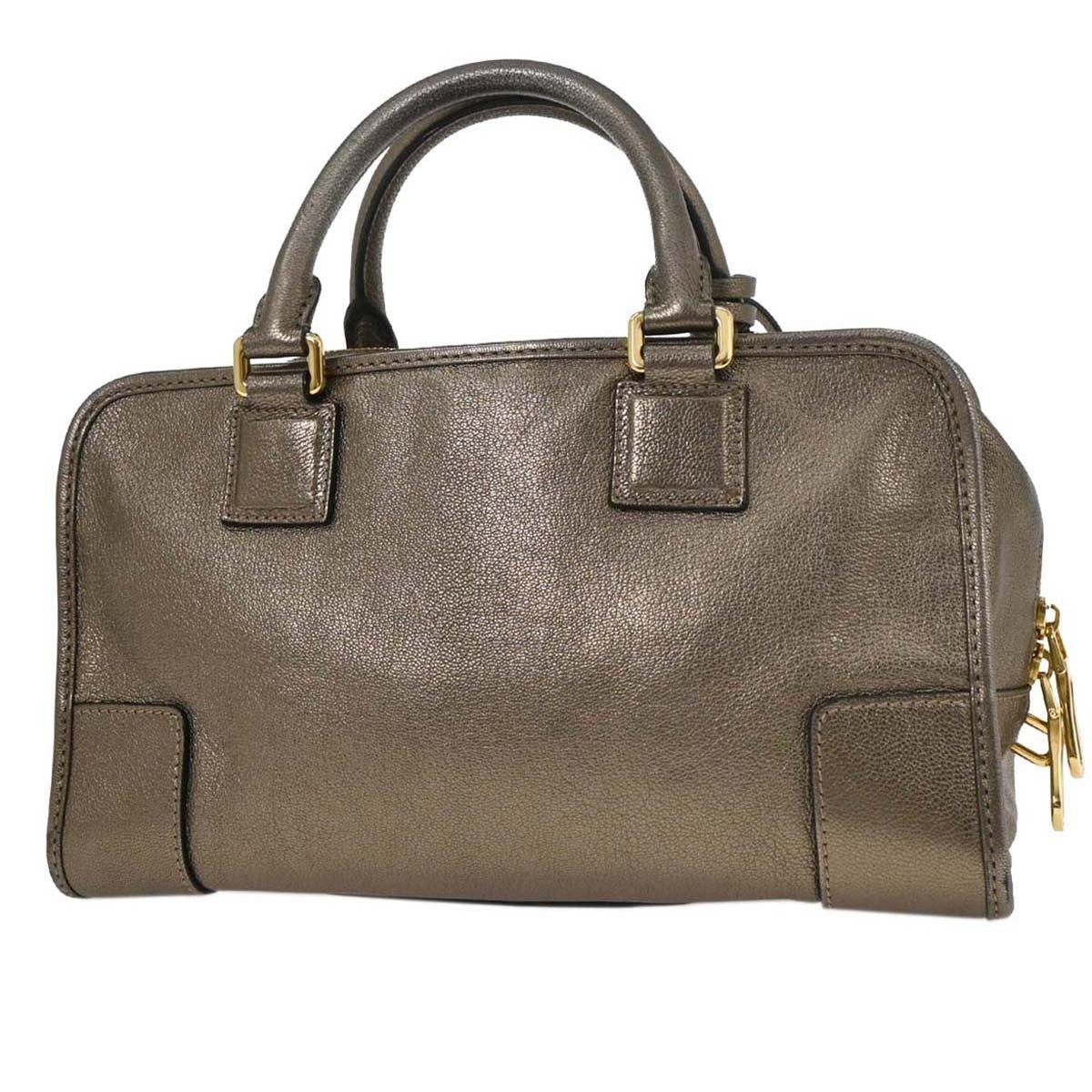 Loewe Amazona Bag Leather, GOLD, LEATHER, Handbag