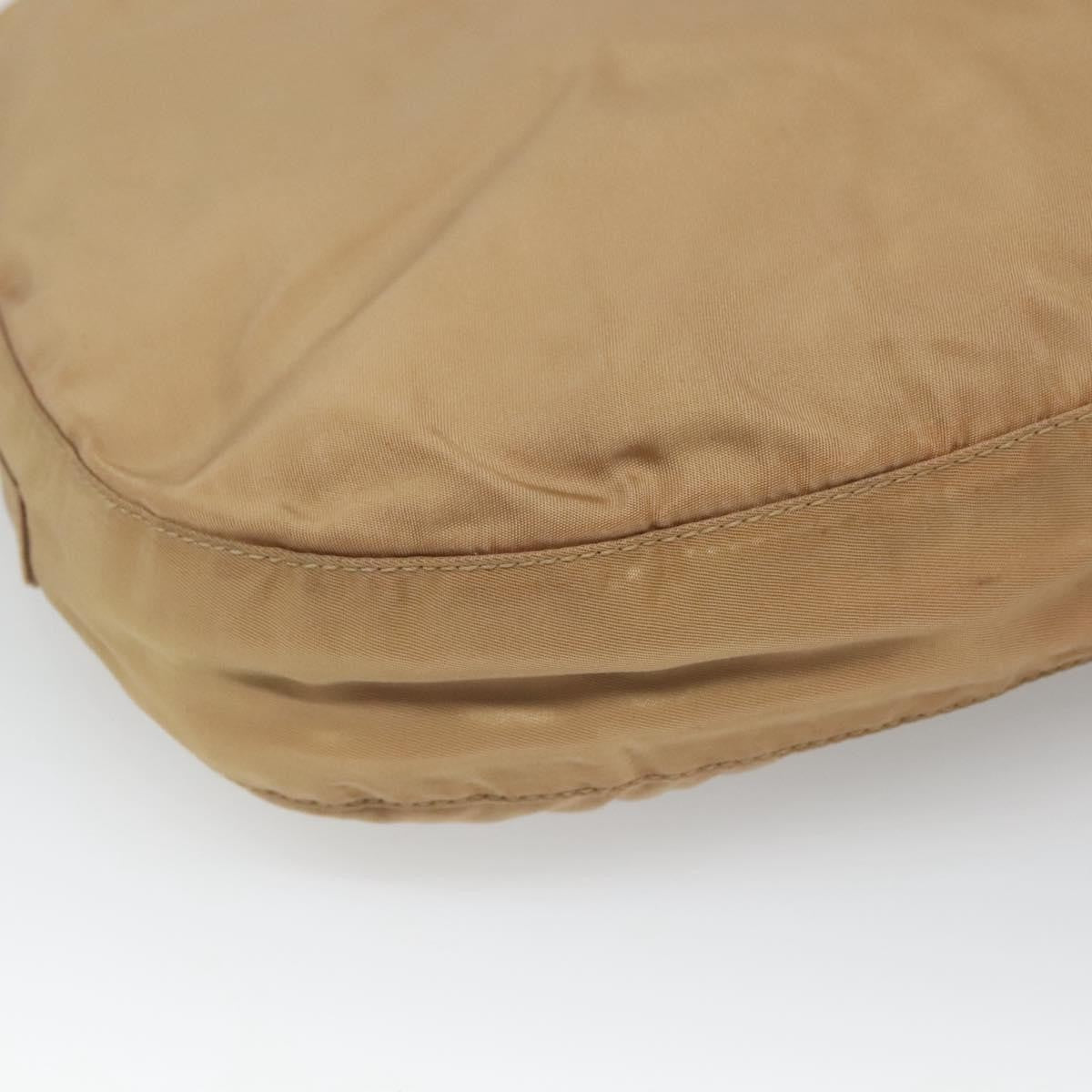 Prada Vintage Chain Shoulder Bag Tessuto, BEIGE, NYLON, Shoulder bag